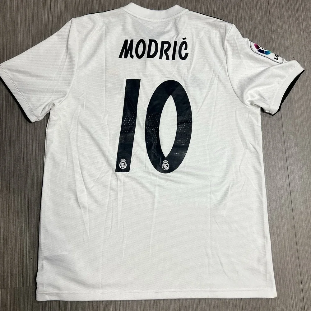 Real Madrid ADIDAS 2018/19 Home Luka Modric Large Soccer Jersey La Liga FIFA